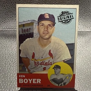 1963 Topps Baseball Set-Break #375 Ken Boyer Sehr guter Zustand - Sehr guter Zustand - Bild 1 von 2