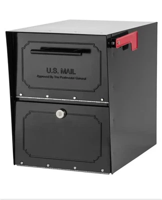 Oasis Classic Black 6200B-10 Extra Large Steel Locking High Security Mailbox - Image 1 of 4