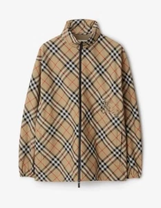Chaqueta para hombre BURBERRY clásica de sarga a cuadros. Talla M (se adapta a L) £1290. Logotipo de caballero bordado - Imagen 1 de 11