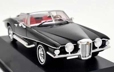 Deagostini 1/43 Stutz Blackhawk Convertible 1971 Black Diecast Scale Model Car - Image 1 of 4