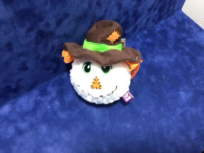 Multipet FALL/HALLOWEEN"SCARECROW" FACE BALL 4.5” Dog Toy With Squeaker. - Image 1 of 4