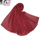 Foulard femmes musulmanes hijab couvre-chef strass islamique châle enveloppe mousseline étole