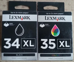 Original LEXMARK 34XL + LEXMARK 35XL Druckerpatronen     DE-Kostenloser versand! - Bild 1 von 6