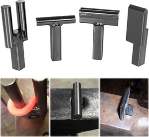 Set di utensili resistenti incudine da fabbro 1 pollice strumento di taglio a caldo palo piega strumento 4 pezzi - Foto 1 di 14