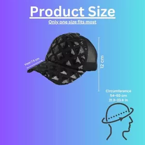Rhinestone Bling Baseball Cap -Sparkle Diamond Cotton Sun Hat for Girls & Women - Picture 1 of 39