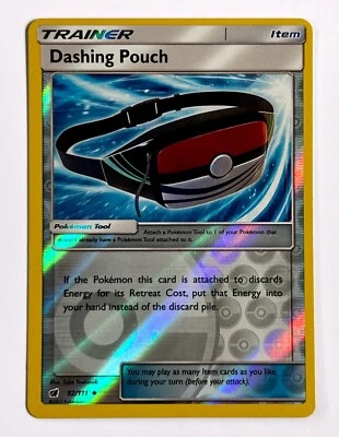 Dashing Pouch 92/111 Reverse Holo Pokémon Card 2017 Trainer Crimson Invasion - Image 1 of 2