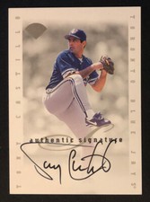 1996 Leaf Tony Castillo Toronto Blue Jays ON Card Authentic Auto Card