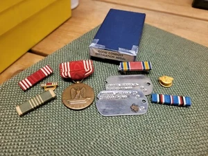 WW2 Medal, Dogtag Grouping AAF Air Army Air Force Reverend Rare Set Ribbons Name - Picture 1 of 24