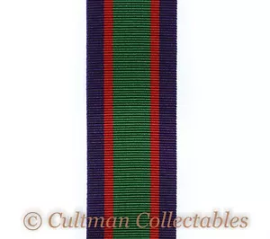 222. Royal Naval Volunteer Reserve LS & GC Medal Ribbon – Full Size - Picture 1 of 1