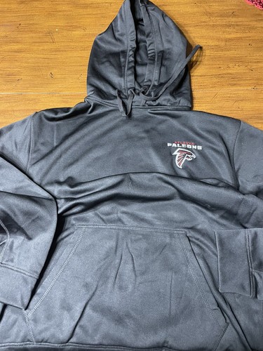 VETEMENTS FELPA CON CAPPUCCIO NUOVA UOMO ATLANTA FALCONS NFL taglia 2X nera abbigliamento squadra calcio