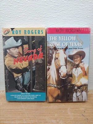 NEW SEALED Roy Rogers VHS Lot - Song Of Nevada and The Yellow Rose of Texas - Image 1 of 4