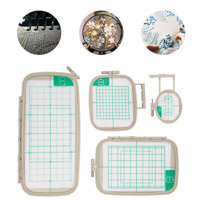 For Brother Hoop PE700 PE700LL PE750D PE770 4pcs Embroidery Hoops Kit USA - Image 1 of 4