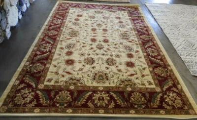 IVORY / RED 8' X 11' Stained Rug Reduced Price 1172603205 LNH215A-8 - Image 1 of 4