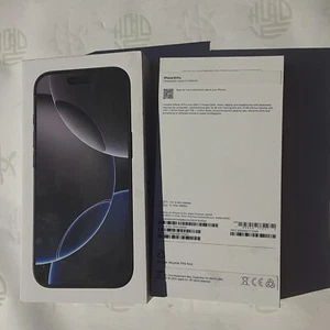 Apple A3083 iPhone 16 Pro czarny tytan 256GB - TYLKO PUSTE PUDEŁKO - Zdjęcie 1 z 2