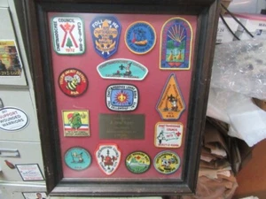 Parches enmarcados del Consejo Chattahoochee 1973 -- Lodge 204, Área 6-D, Consejo, etc. - Imagen 1 de 3