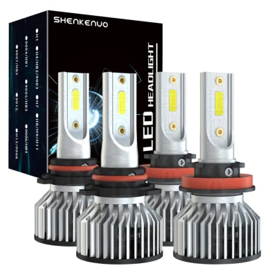 For Peterbilt 579 2013-2023 White Combo LED Headlight High+Low Beam 6000K 4PCS - Image 1 of 4