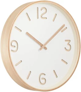 Lemnos Wall Clock Thomson Paper White Made in jpn natural - Picture 1 of 3