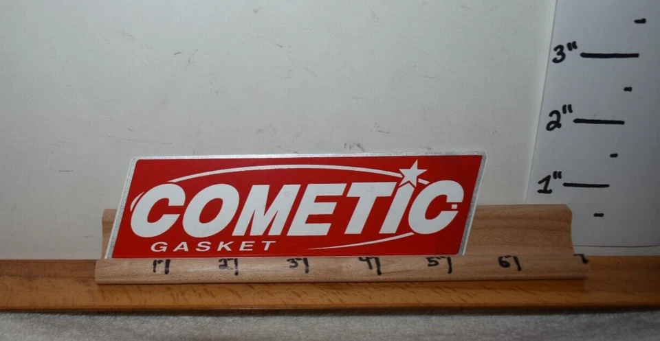 Racing contingency stickers decals Cometic Gasket Red from NHRA /AHDRA/NASCAR H1 - Image 1 of 1