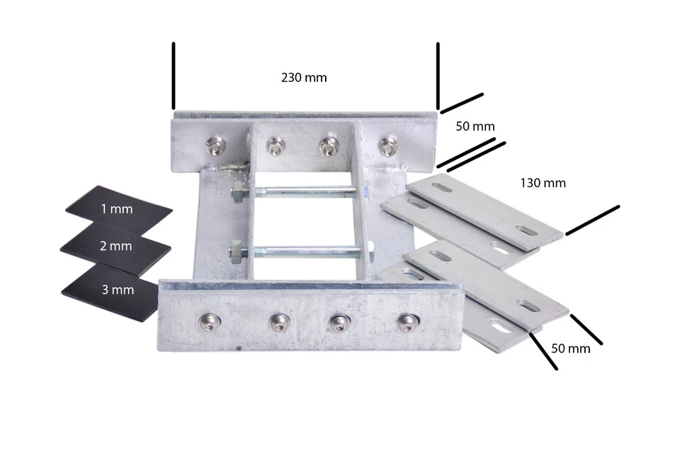 Gabionen - Verbinder Gabionenadapter Doppelstabmattenzaun Befestigung Gabione - Bild 1 von 4
