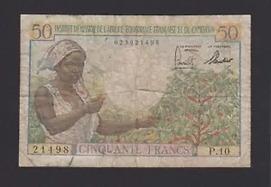 1957 French Equatorial African Cameroon 50 Francs P#31 - Picture 1 of 2