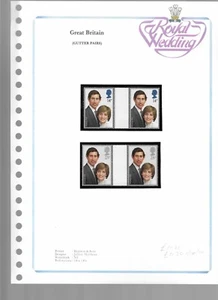 1981 Royal Wedding Gutter Pairs etc - Picture 1 of 6
