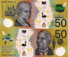AUSTRALIA, 50 DOLLARS, 2018, P65A, UNC, POLYMER
