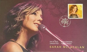 Canada Poste Sarah McLachlan Canada Post Permanent Stamp Official FDC - Picture 1 of 2
