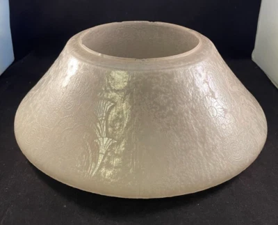 1920s Lightolier 4 light Art Deco frost glass shade - Image 1 of 4