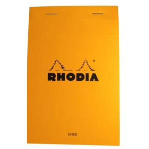 Nuevo bloque de rodia naranja no. Bloc de notas de papel forrado de 14 cabezales 110 x 170 lo último - Imagen 1 de 6