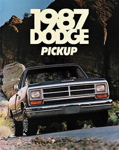 1987 Dodge Ram D150 D250 D350 WFWD Pickup Truck (NOS) Dealer Sales Brochure - Picture 1 of 1