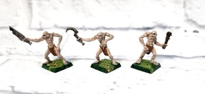 Warhammer Fantasy AOS Vampire Counts Ghouls METAL Miniatures OOP Painted x3 LOT - Picture 1 of 2