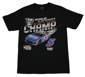 Kyle Larson #1 Spot NASCAR Cup Series Champ Black T-Shirt - Picture 1 of 3