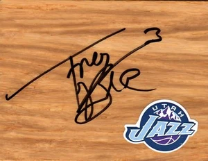 Utah Jazz Trey Burke Signed Floorboard COA - Picture 1 of 1