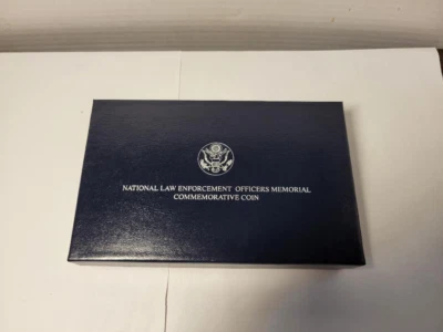 1997 National Law Enforcement Officers Memorial Insignia Coin Set Silver Dollar - Image 1 of 4