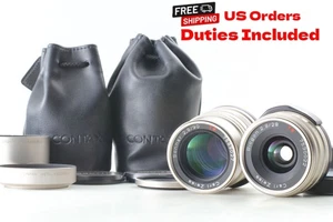 [ MINT ] Contax Carl Zeiss Biogon 28mm + Sonnar 90mm f/2.8 for G1 G2 From JAPAN - Picture 1 of 12