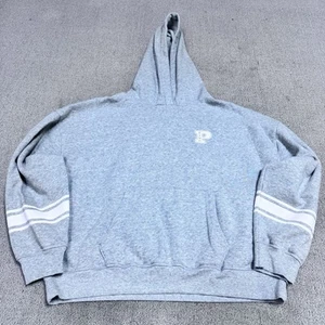 PINK Hoodie Women’s Gray Long Sleeve Pullover Size Large - Picture 1 of 9