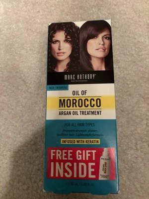 Nuevo tratamiento Marc Anthony aceite de argán de Marruecos infundido con queratina 50 ml/1,69 oz Foto 1 de 4