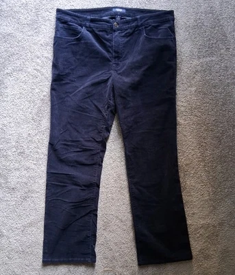 Pantalones Chaps para mujer 16 38x30 azul oscuro pana holgados chinos de colección Y2K Whimsigoth Foto 1 de 4