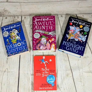 David Walliams 4 Books Demon Dentist Midnight Gang The Boy In The Dress Awful  - Imagen 1 de 13