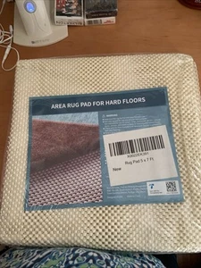 NEW, Area Rug Pad For Hard Floor, 5 x 7 Ft - Picture 1 of 2