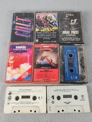 Metal Cassette Lot (8) Iron Maiden Judas Priest Faith No More The Cult Untested - Image 1 of 4
