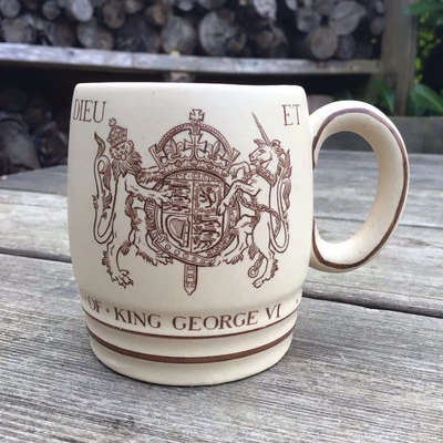 Vintage Grays Pottery Mug - 1937 Queen Elizabeth Coronation Of King George VI - Image 1 of 4