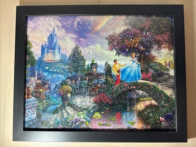 Disney Thomas Kinkade Cinderella Puzzle 750 Piece Dreams Collection Framed - Image 1 of 2
