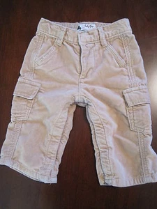 Pantalones de terciopelo de algodón caqui caqui para bebé niña 6-12 meses usados en excelente estado elegantes - Imagen 1 de 4
