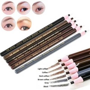 4Pcs Waterproof Microblading Eyebrow Peel-off Pencils Eye Brow Makeup Cosmetics - Picture 1 of 15