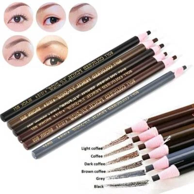 4Pcs Waterproof Microblading Eyebrow Peel-off Pencils Eye Brow Makeup Cosmetics - Image 1 of 4