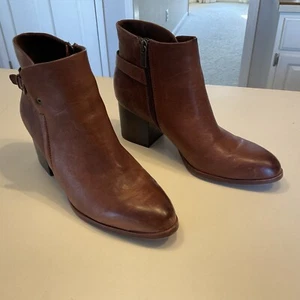 Isola Brown Leather Ankle Boots Size 9 Pre Owned - Picture 1 of 9
