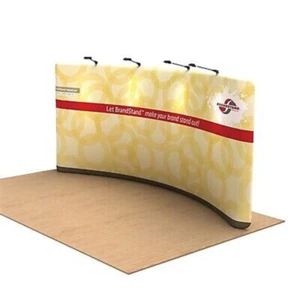 20ft Heat Transfer Fabric Tension for Trade Show Backdrop Booth Display Stand - Picture 1 of 9