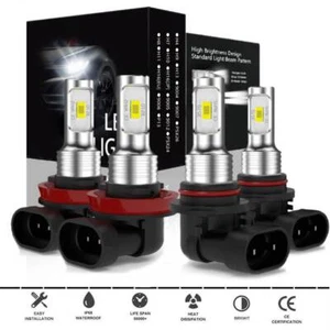 9005 H11 LED Headlight Super Bright Bulbs Kit 8000K White 330000LM High&Low Beam - Picture 1 of 9