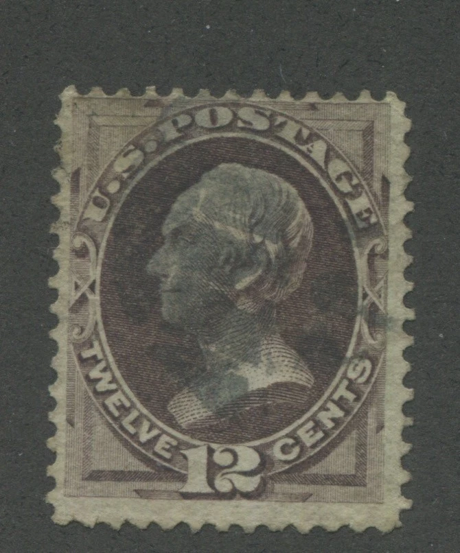 1870 US Stamp #151 12c Used F/VF faded Cancel Catalogue Value $210 - Image 1 of 1